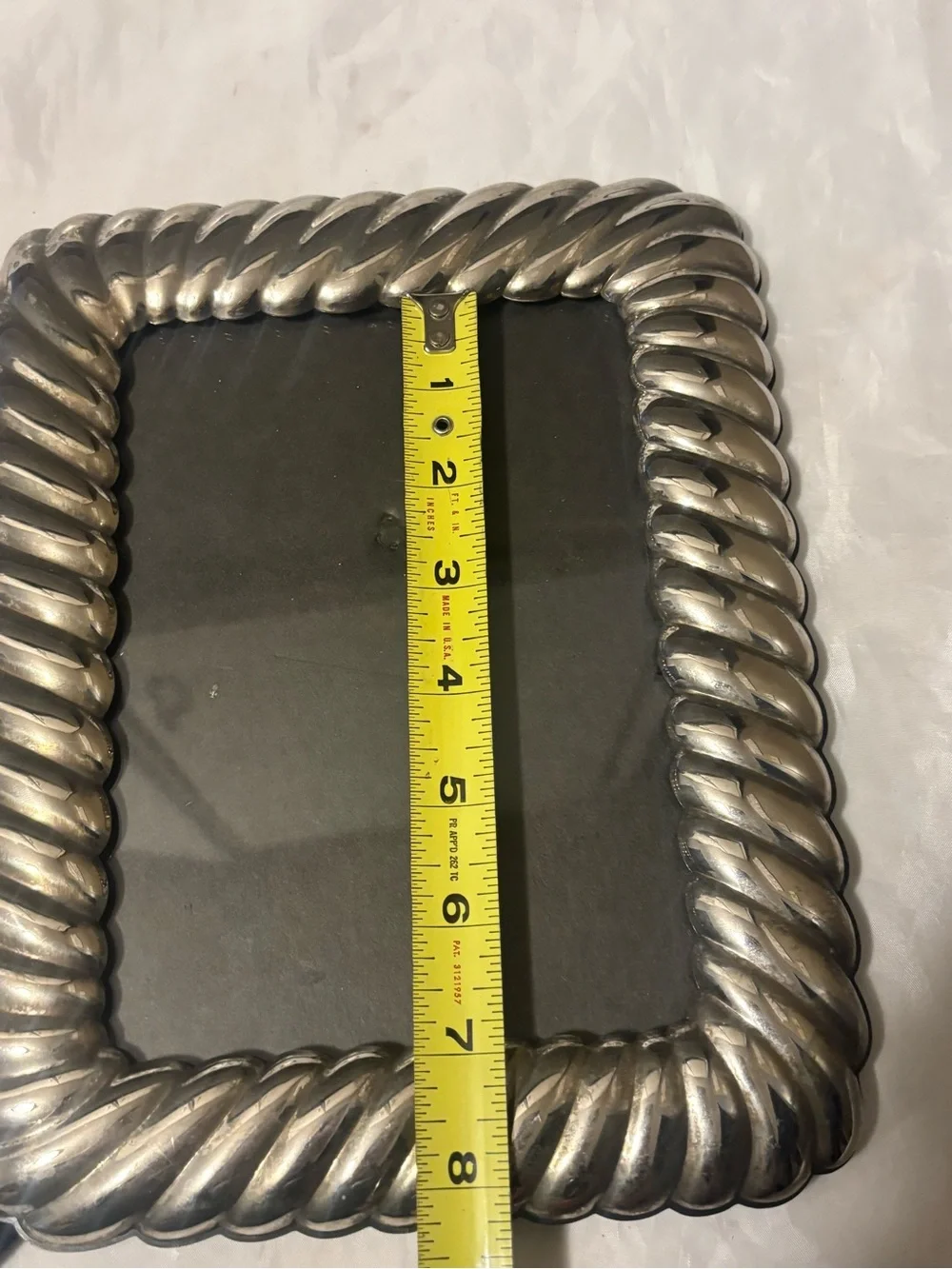 Silver Toned Wavy -Edge Photo Frame